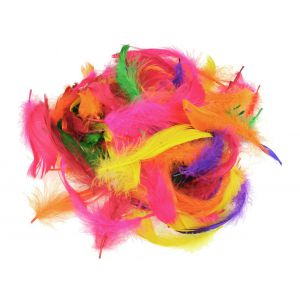 Piórka dekoracyjne Czakos w torebce 10g, Mix #2
